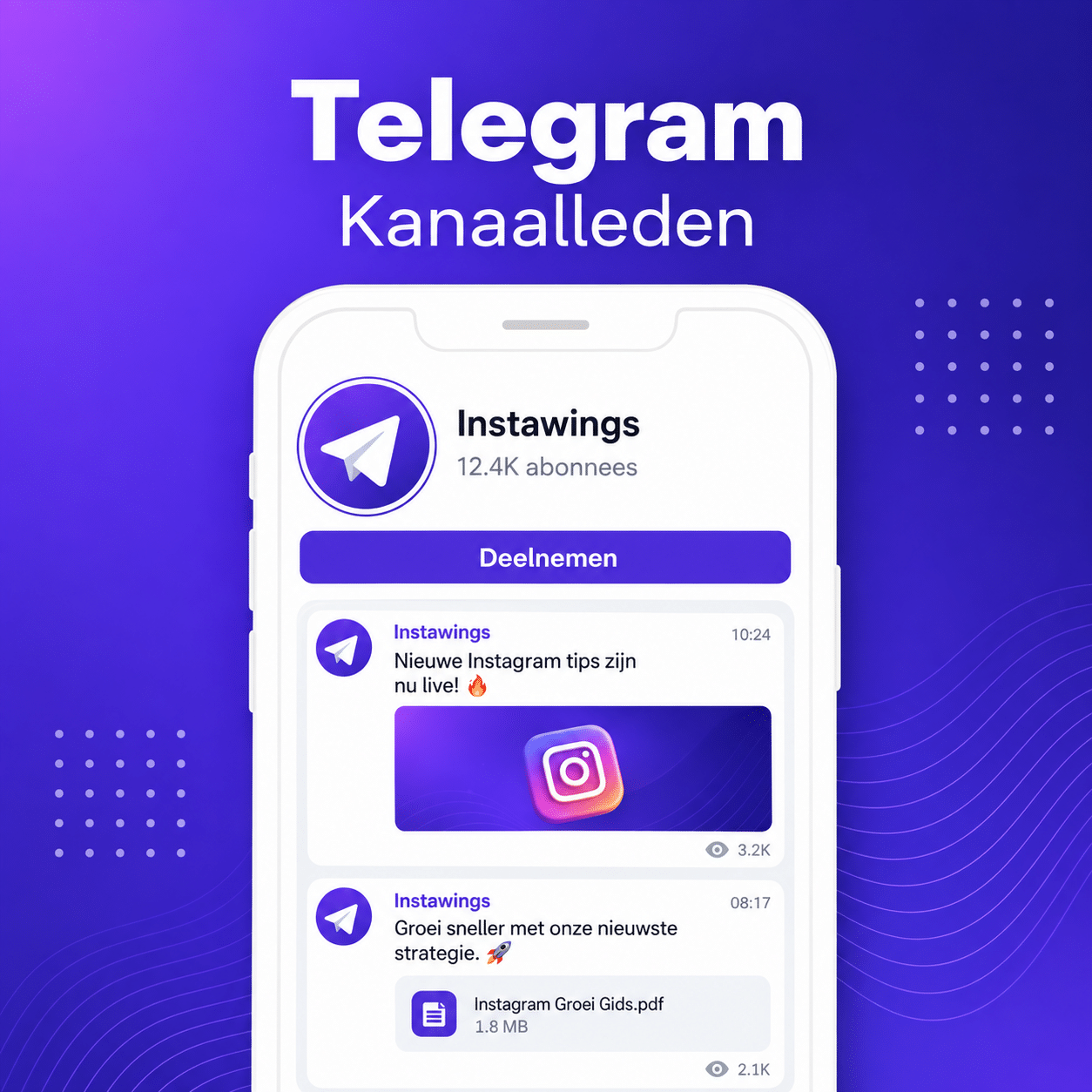 telegram kanaalleden kopen